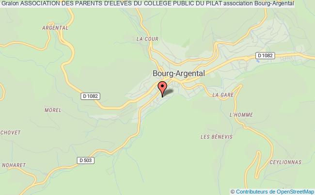 plan association Association Des Parents D'eleves Du College Public Du Pilat Bourg-Argental