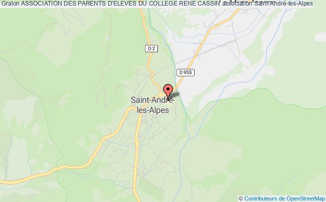 plan association Association Des Parents D'eleves Du College Rene Cassin Saint-André-les-Alpes