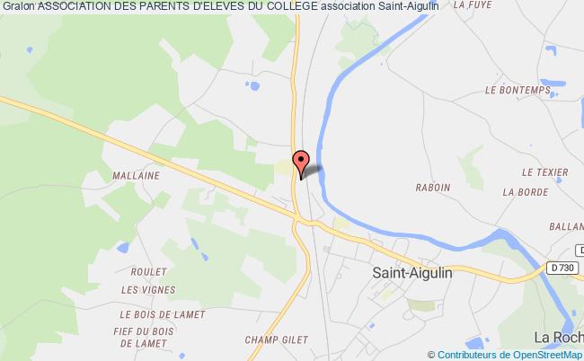 plan association Association Des Parents D'eleves Du College Saint-Aigulin