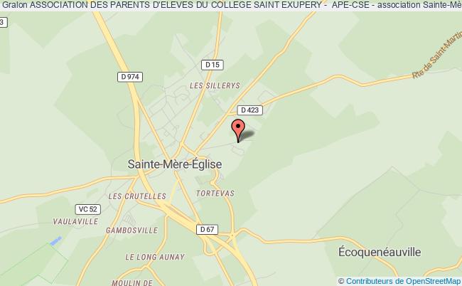 plan association Association Des Parents D'eleves Du College Saint Exupery -  Ape-cse - Sainte-Mère-Église