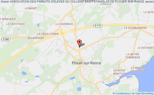 plan association Association Des Parents D'eleves Du College Saint-stanislas De Plouer Sur Rance Plouër-sur-Rance