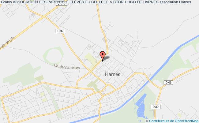 plan association Association Des Parents D Eleves Du College Victor Hugo De Harnes Harnes