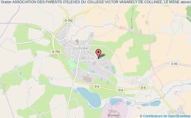 plan association Association Des Parents D'eleves Du College Victor Vasarely De Collinee, Le Mene Le  Mené