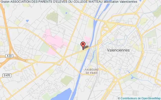 plan association Association Des Parents D'eleves Du College Watteau Valenciennes