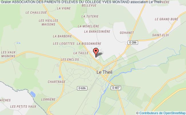plan association Association Des Parents D'eleves Du College Yves Montand Le Theil