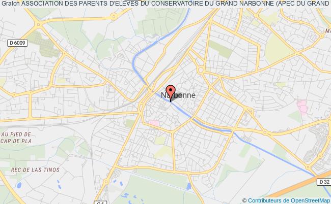 plan association Association Des Parents D'eleves Du Conservatoire Du Grand Narbonne (apec Du Grand Narbonne) Narbonne