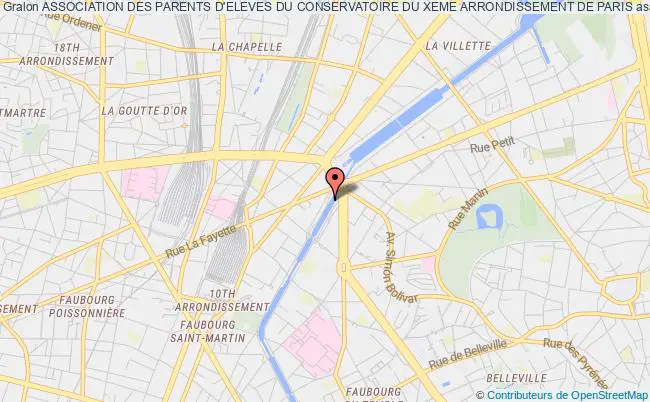 plan association Association Des Parents D'eleves Du Conservatoire Du Xeme Arrondissement De Paris Paris