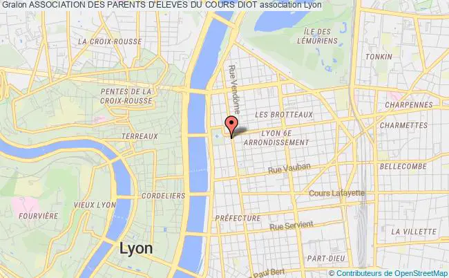 plan association Association Des Parents D'eleves Du Cours Diot Lyon