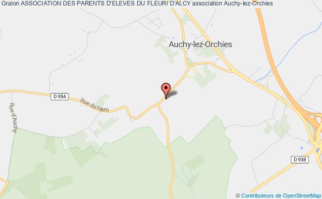 plan association Association Des Parents D'eleves Du Fleuri D'alcy Auchy-lez-Orchies