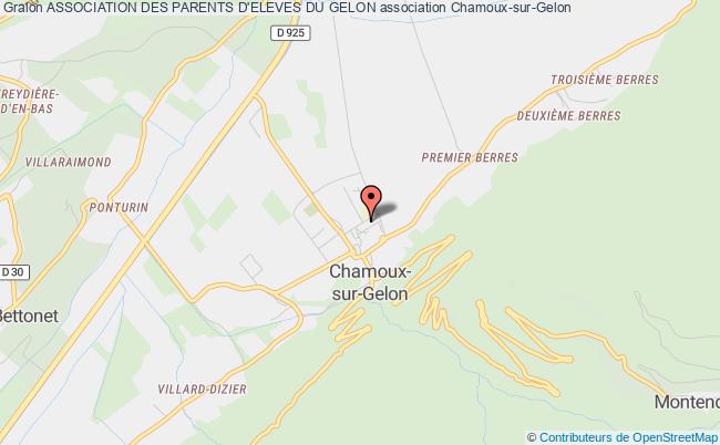 plan association Association Des Parents D'eleves Du Gelon Chamoux-sur-Gelon
