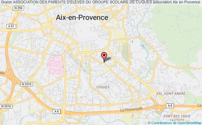 plan association Association Des Parents D'elÈves Du Groupe Scolaire De Cuques Aix-en-Provence