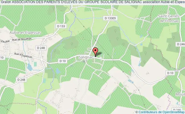 plan association Association Des Parents D'eleves Du Groupe Scolaire De Salignac Salignac