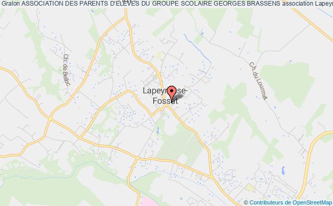 plan association Association Des Parents D'eleves Du Groupe Scolaire Georges Brassens Lapeyrouse-Fossat