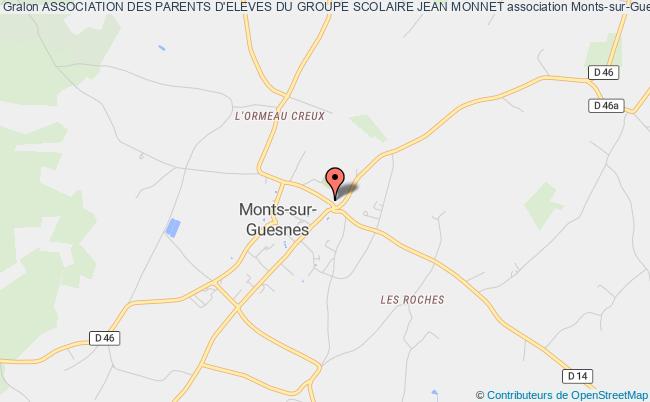 plan association Association Des Parents D'eleves Du Groupe Scolaire Jean Monnet Monts-sur-Guesnes