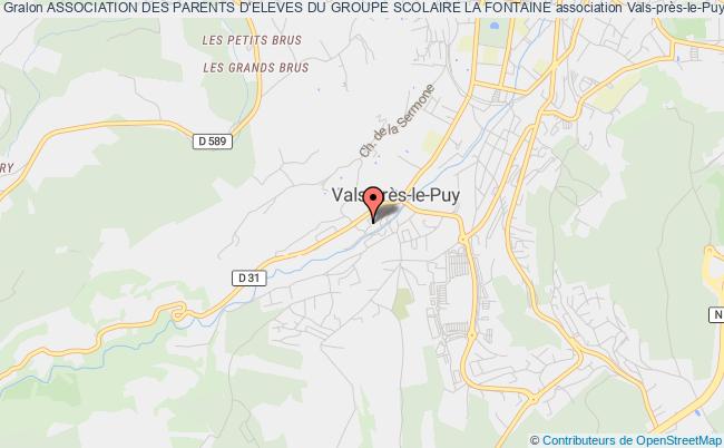 plan association Association Des Parents D'eleves Du Groupe Scolaire La Fontaine Vals-près-le-Puy