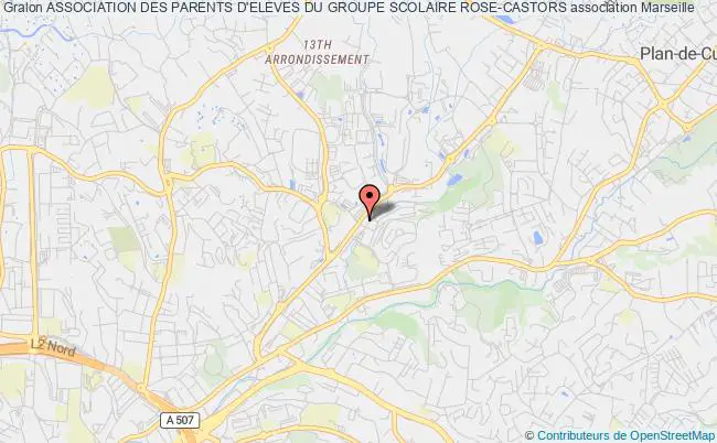 plan association Association Des Parents D'eleves Du Groupe Scolaire Rose-castors Marseille