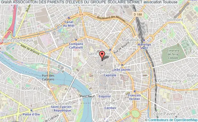 plan association Association Des Parents D'eleves Du Groupe Scolaire Sermet Toulouse