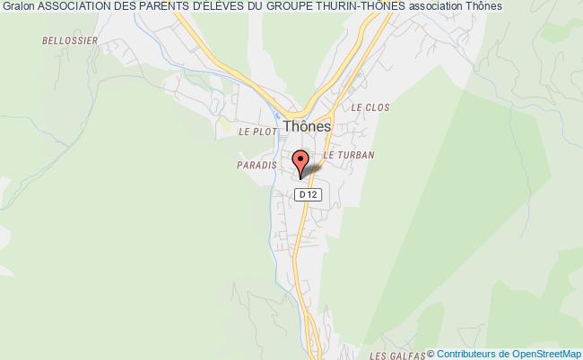 plan association Association Des Parents D'ÉlÈves Du Groupe Thurin-thÔnes Thônes