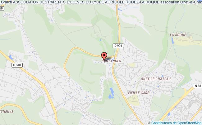 plan association Association Des Parents D'eleves Du Lycee Agricole Rodez-la Roque Onet-le-Château