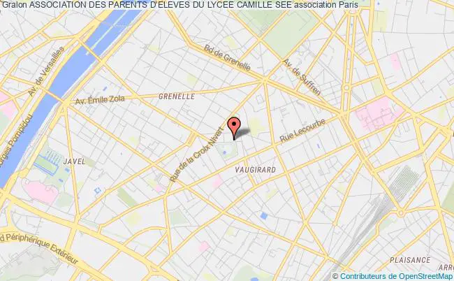 plan association Association Des Parents D'eleves Du Lycee Camille See Paris