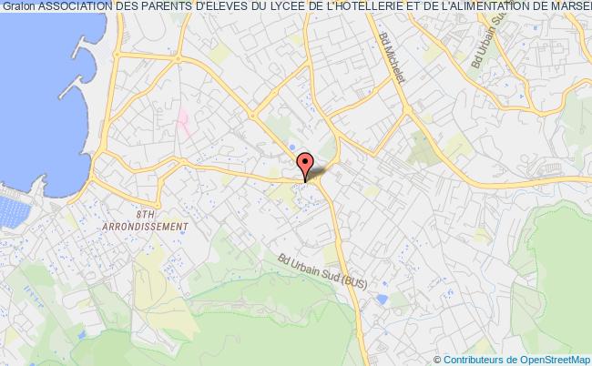 plan association Association Des Parents D'eleves Du Lycee De L'hotellerie Et De L'alimentation De Marseille Marseille