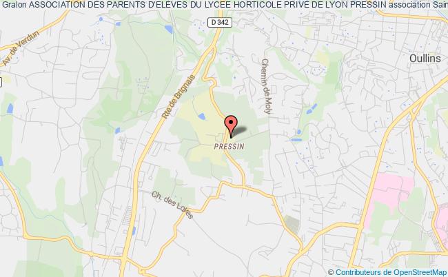 plan association Association Des Parents D'eleves Du Lycee Horticole Prive De Lyon Pressin Saint-Genis-Laval