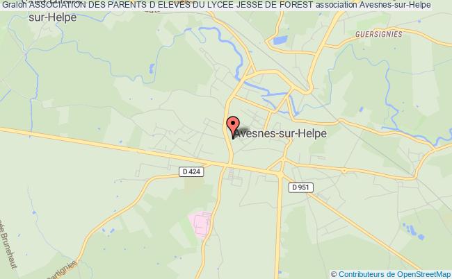 plan association Association Des Parents D Eleves Du Lycee Jesse De Forest Avesnes-sur-Helpe