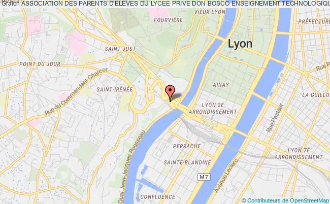 plan association Association Des Parents D'eleves Du Lycee Prive Don Bosco Enseignement Technologique Lyon
