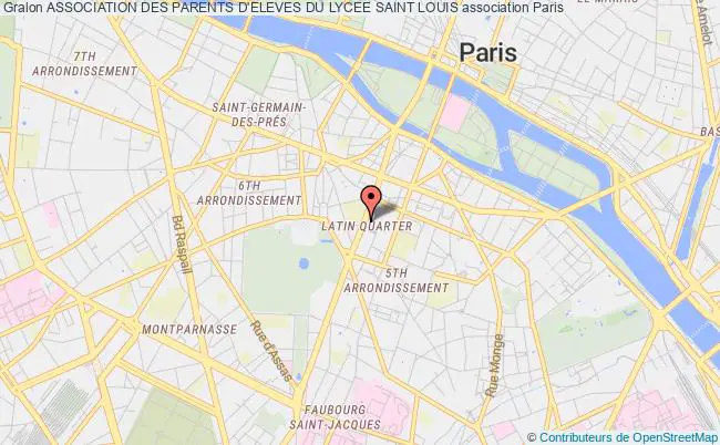 plan association Association Des Parents D'eleves Du Lycee Saint Louis Paris