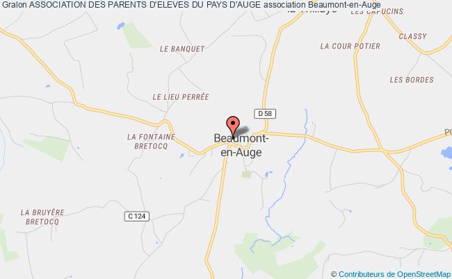 plan association Association Des Parents D'eleves Du Pays D'auge Beaumont-en-Auge