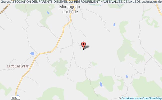 plan association Association Des Parents D'eleves Du Regroupement Haute Vallee De La Lede Montagnac-sur-Lède