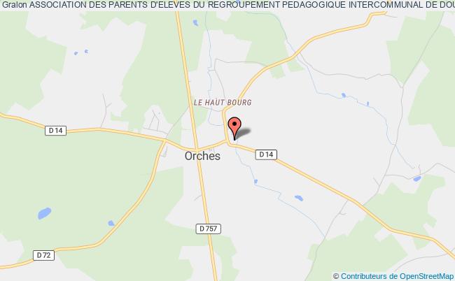 plan association Association Des Parents D'eleves Du Regroupement Pedagogique Intercommunal De Doussay, Orches, Savigny-sous-faye (ape-rpi-dos) Orches