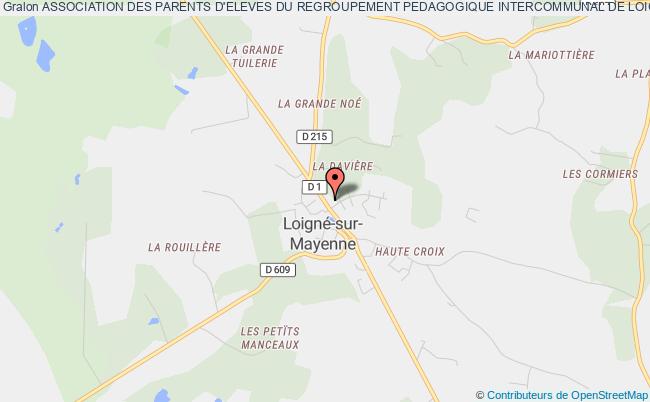 plan association Association Des Parents D'eleves Du Regroupement Pedagogique Intercommunal De Loigne Sur Mayenne - Marigne Peuton La Roche-Neuville