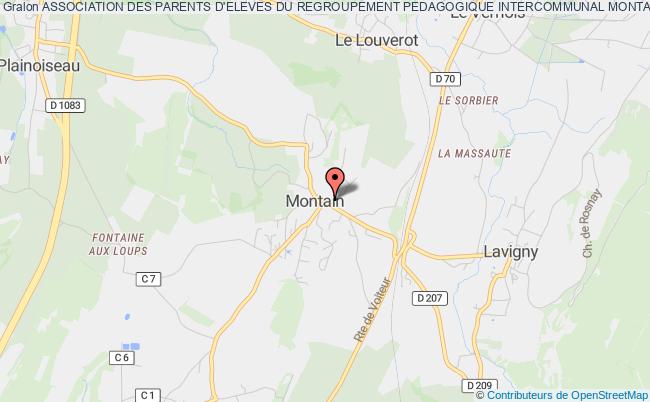 plan association Association Des Parents D'eleves Du Regroupement Pedagogique Intercommunal Montain/le Louverot/plainoiseau/lavigny Montain