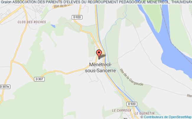 plan association Association Des Parents D'eleves Du Regroupement Pedagogique Menetreol, Thauvenay, St Bouize Ménétréol-sous-Sancerre