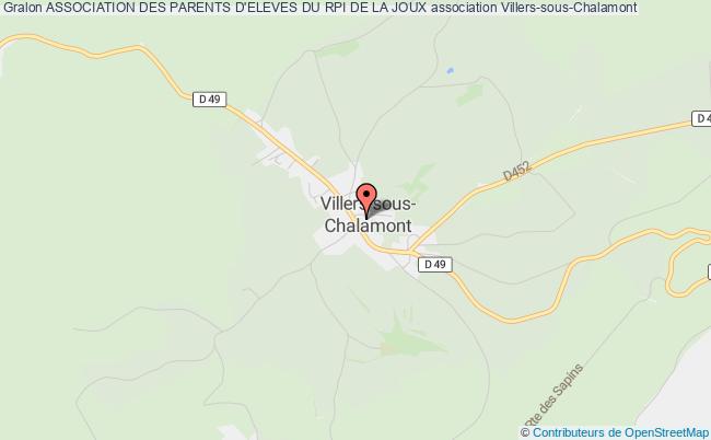 plan association Association Des Parents D'eleves Du Rpi De La Joux Villers-sous-Chalamont
