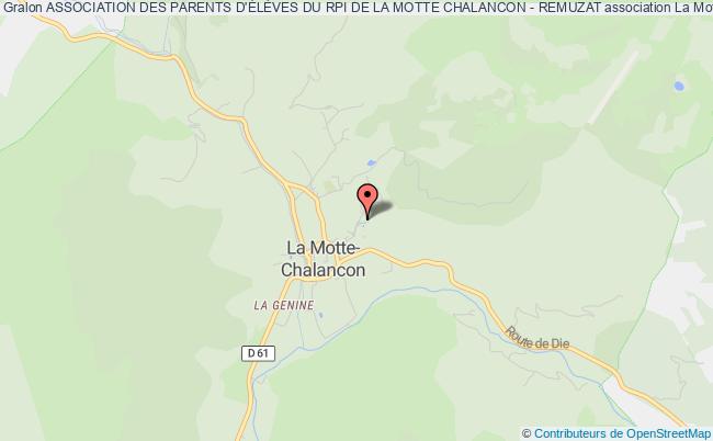 ASSOCIATION DES PARENTS D'ÉLÈVES DU RPI DE LA MOTTE CHALANCON - REMUZAT