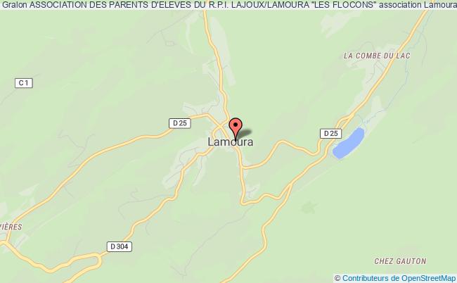 plan association Association Des Parents D'eleves Du R.p.i. Lajoux/lamoura "les Flocons" LAMOURA