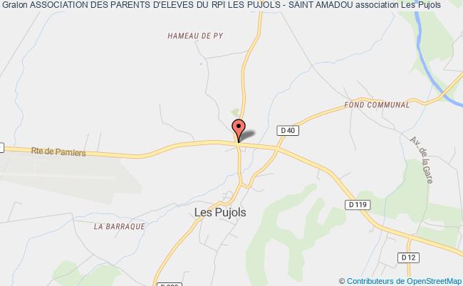 plan association Association Des Parents D'eleves Du Rpi Les Pujols - Saint Amadou Les   Pujols