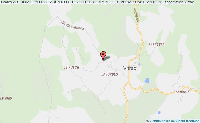plan association Association Des Parents D'eleves Du Rpi Marcoles Vitrac Saint-antoine Vitrac