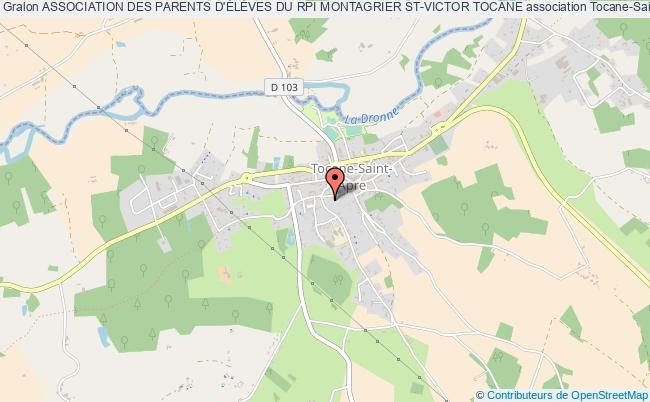 plan association Association Des Parents D'ÉlÈves Du Rpi Montagrier St-victor Tocane Tocane-Saint-Apre