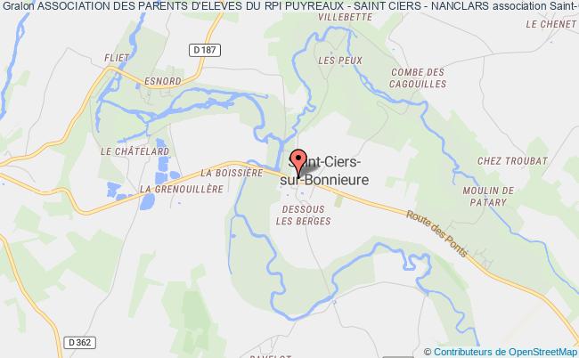plan association Association Des Parents D'eleves Du Rpi Puyreaux - Saint Ciers - Nanclars Saint-Ciers-sur-Bonnieure