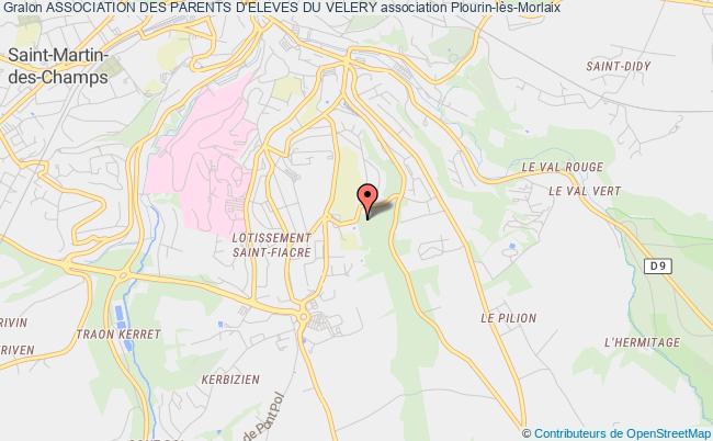 plan association Association Des Parents D'eleves Du Velery Plourin-lès-Morlaix