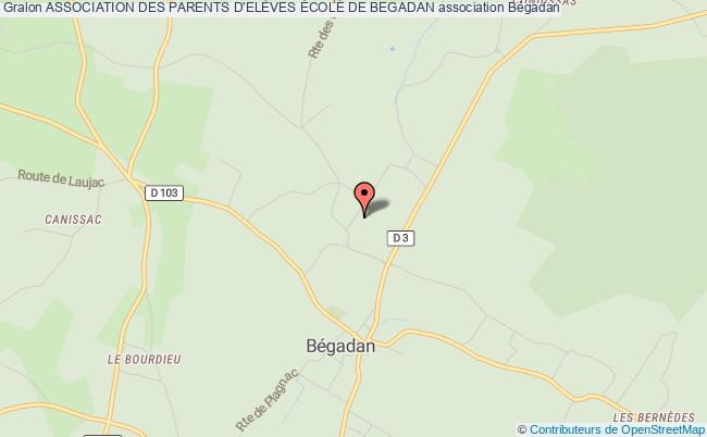 plan association Association Des Parents D'elÈves École De Begadan Bégadan