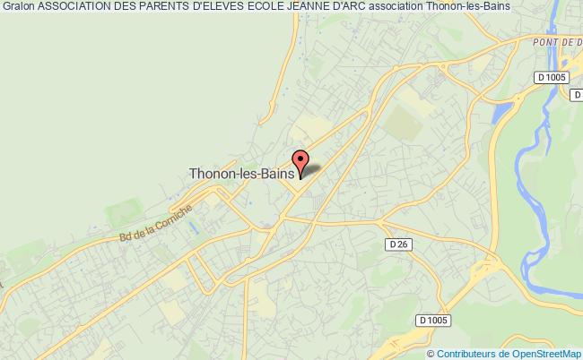 plan association Association Des Parents D'eleves Ecole Jeanne D'arc Thonon-les-Bains