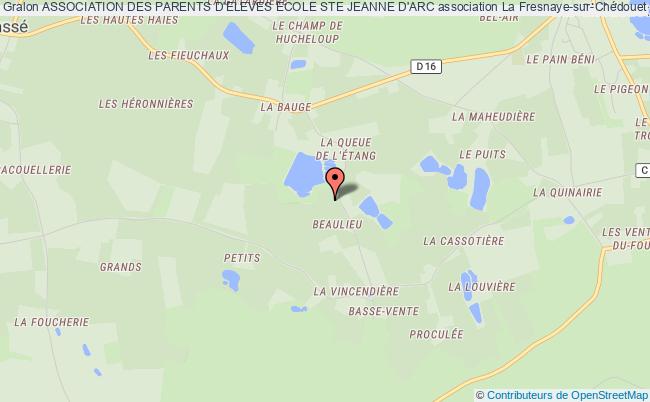 plan association Association Des Parents D'eleves Ecole Ste Jeanne D'arc La    Fresnaye-sur-Chédouet