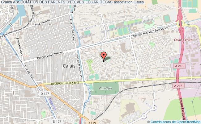 plan association Association Des Parents D'eleves Edgar Degas Calais