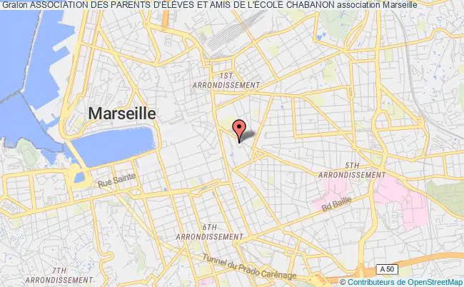 plan association Association Des Parents D'ÉlÈves Et Amis De L'École Chabanon Marseille 6