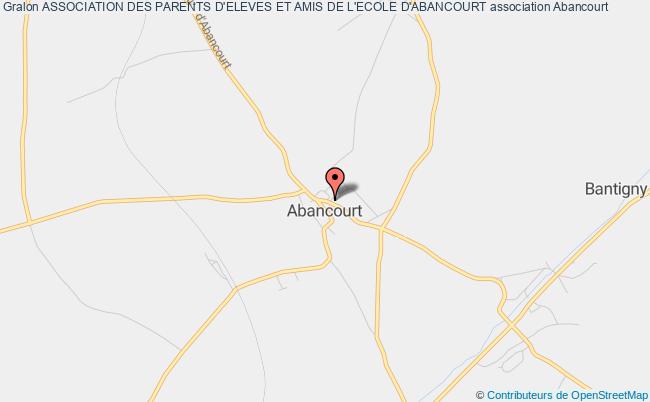 plan association Association Des Parents D'eleves Et Amis De L'ecole D'abancourt Abancourt
