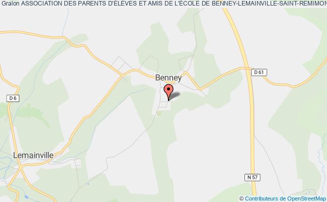 plan association Association Des Parents D'ÉlÈves Et Amis De L'École De Benney-lemainville-saint-remimont Benney